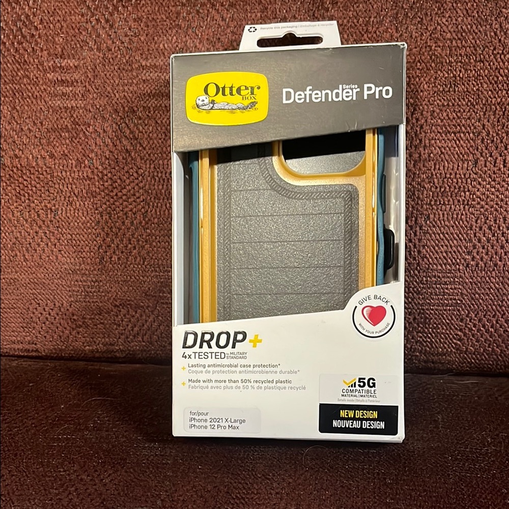 OtterBox Defender Pro Case for iPhone 12 with holster/kickstand.  New in box